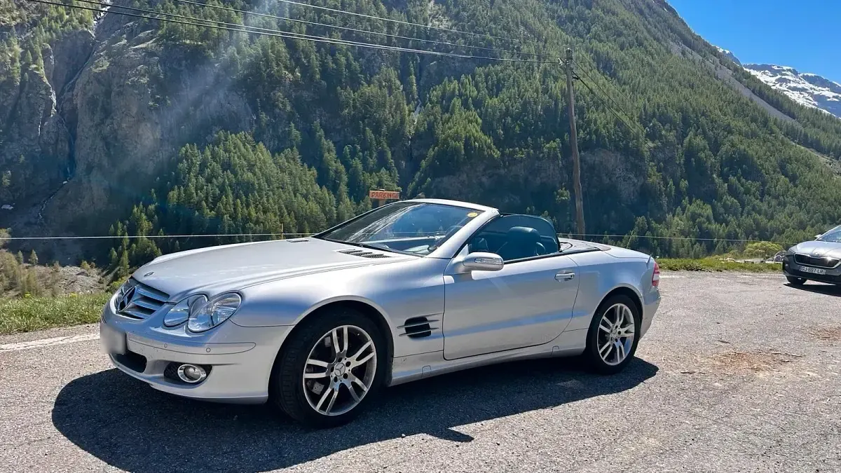 Gebraucht Mercedes SL350 272 PS (200 kW) 2007 Silber Cabrio
