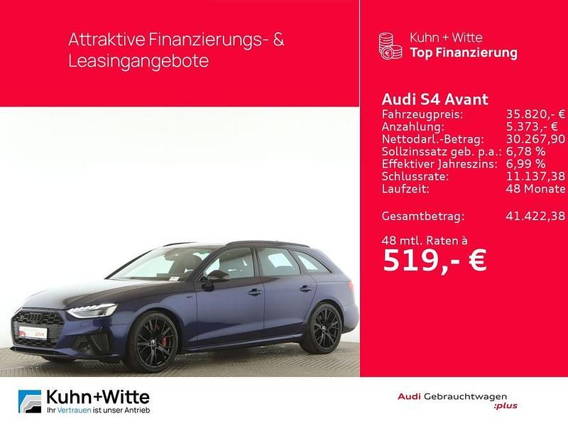 Gebraucht Audi S4 Ambiente 341 PS (250 kW) 2021 Navarrablau metallic Kombi