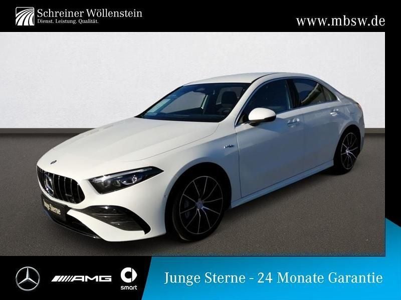 Weiß blanc polaire Gebraucht 2025 Mercedes A35 AMG AMG Limousine | 41.990 € (Superpreis) - Bild 1/4