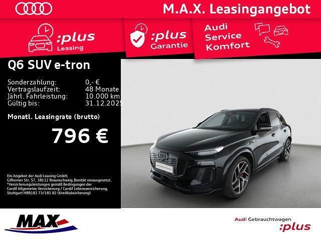 Mythosschwarz metallic Gebraucht 2025 Audi Q6 e-tron S-Line SUV | 78.989 € (Fairer Preis) - Bild 1/3