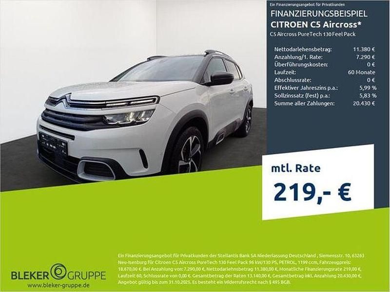 Perlmutt weiß Gebraucht 2022 Citroën C5 Aircross Feel SUV | 17.280 € (Guter Preis) - Bild 1/3