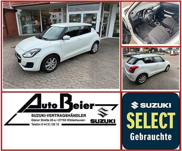 Weiß Gebraucht 2021 Suzuki Swift Club Kleinwagen | 14.590 € (Fairer Preis) - Bild 1/4