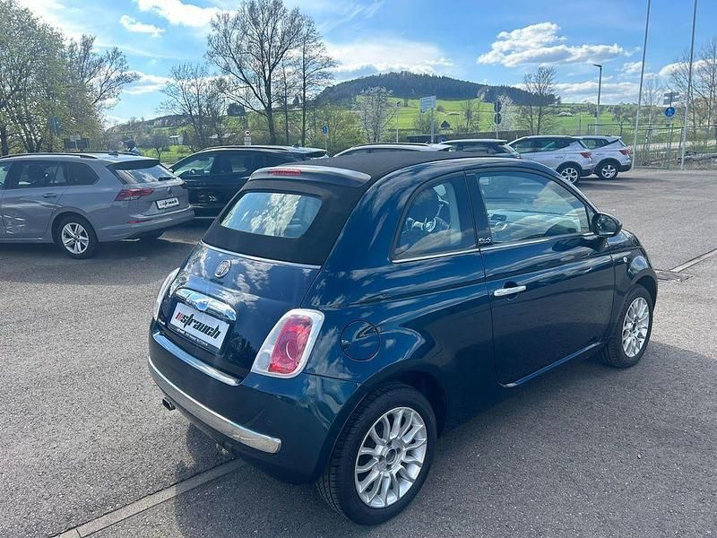 Gebraucht Fiat 500 Lounge 69 PS (50 kW) 2012 Blau Cabrio