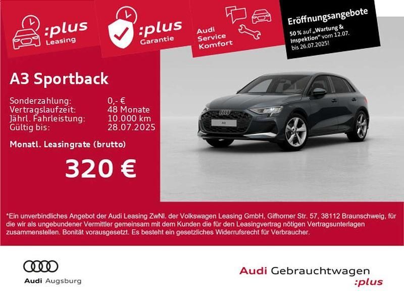 Manhattangrau metallic Gebraucht 2024 Audi A3 Advanced Plus Limousine | 35.790 € (Etwas zu teuer) - Bild 1/4