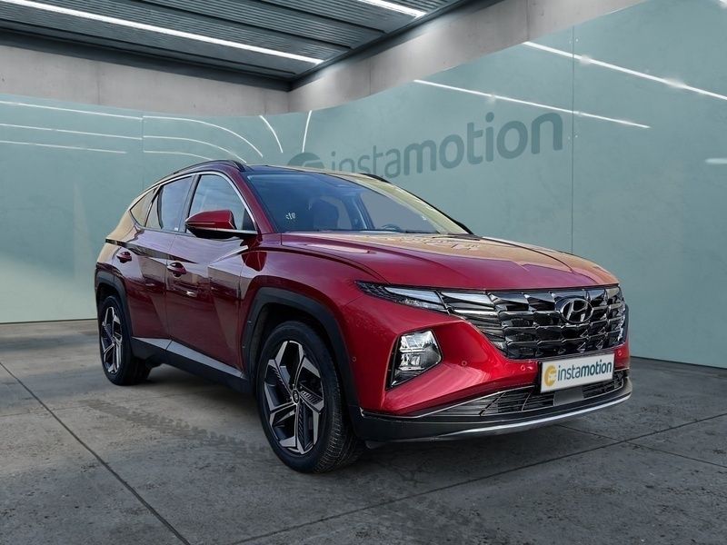Rot Gebraucht 2021 Hyundai Tucson Prime SUV | 29.293 € (Teuer) - Bild 1/4