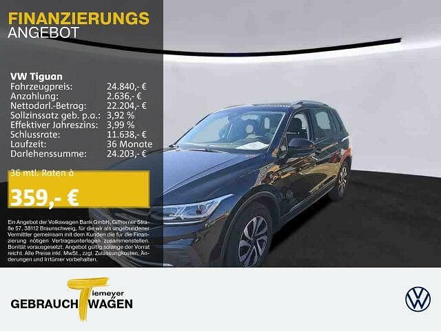 Gebraucht VW Tiguan Active 150 PS (110 kW) 2021 Schwarz SUV