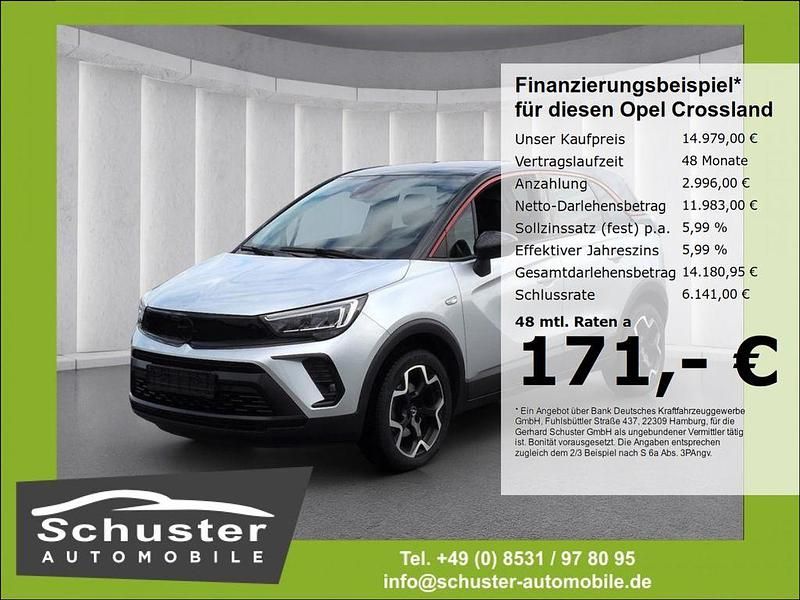 Silber Gebraucht 2023 Opel Crossland GS Line SUV | 14.979 € (Guter Preis) - Bild 1/4