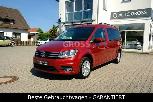 Gebraucht VW Caddy Maxi Comfortline 102 PS (75 kW) 2017 Rot Van / Kleinbus