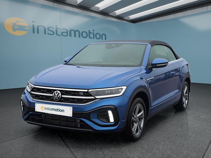 Blau Gebraucht 2024 VW T-Roc Cabriolet Cabrio | 31.949 € (Guter Preis) - Bild 1/4
