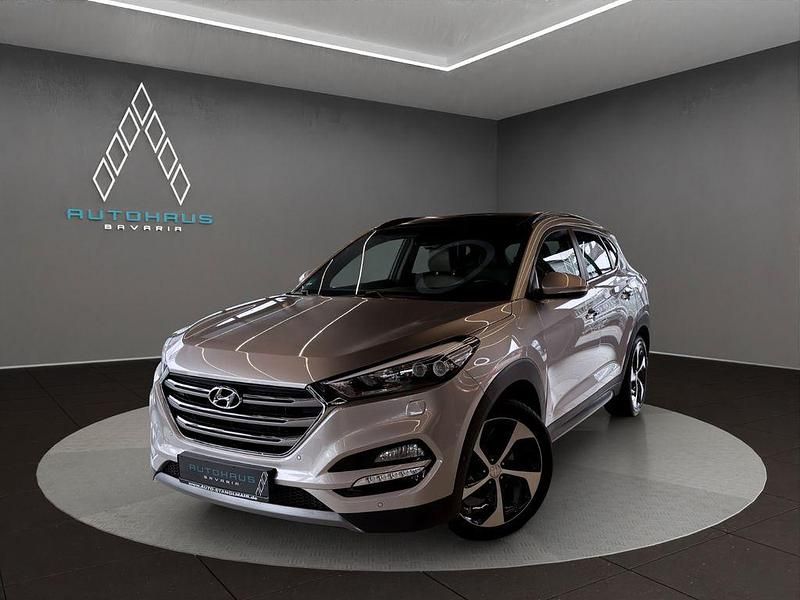 White sand Gebraucht 2015 Hyundai Tucson Premium SUV | 14.900 € (Fairer Preis) - Bild 1/4