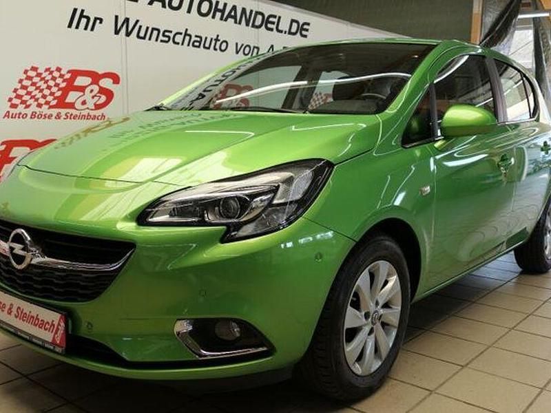 Gebraucht Opel Corsa Innovation 101 PS (74 kW) 2017 Grün Kleinwagen