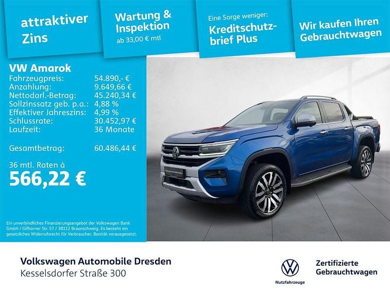 Bright blue metallic Gebraucht 2024 VW Amarok Aventura Abholung | 54.890 € (Teuer) - Bild 1/4