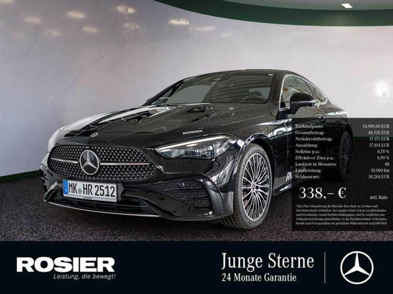 Schwarz / obsidianschwarz (metallic) Gebraucht 2024 Mercedes 200 AMG Coupé | 54.989 € (Fairer Preis) - Bild 1/4