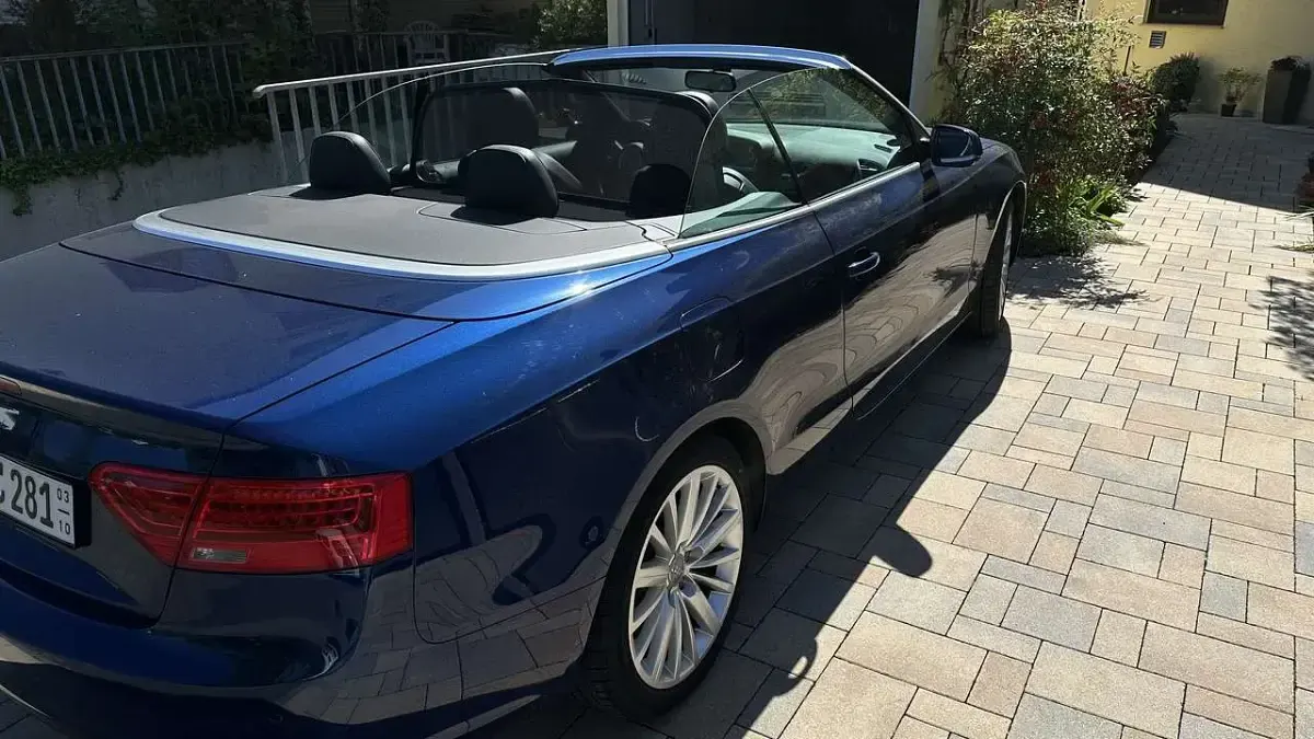 Usata Audi A5 Cabriolet 170 CV (125 kW) 2013 Blu Cabrio