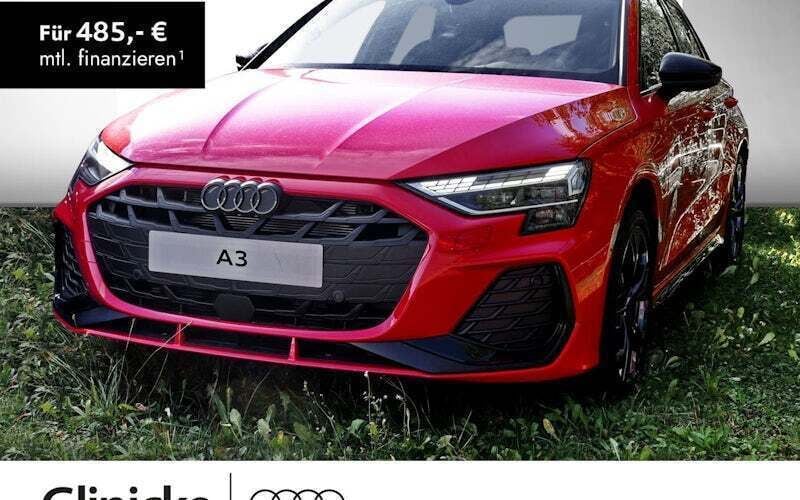 Rot Gebraucht 2024 Audi A3 Sportback S-Line Limousine | 36.860 € (Superpreis) - Bild 1/4