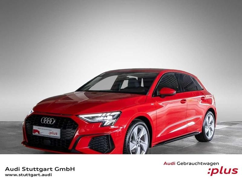 Tangorot metallic Gebraucht 2022 Audi A3 S-Line Limousine | 27.420 € (Fairer Preis) - Bild 1/4