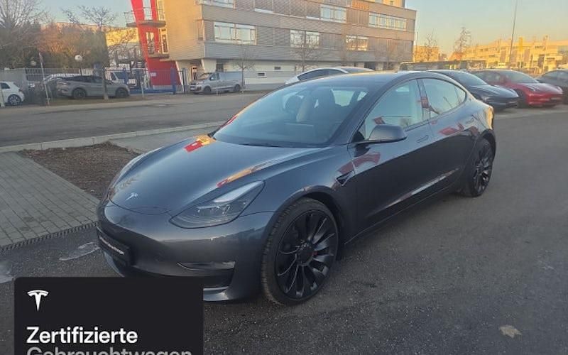 Silber Gebraucht 2022 Tesla Model 3 Performance Limousine | 34.700 € (Fairer Preis) - Bild 1/4