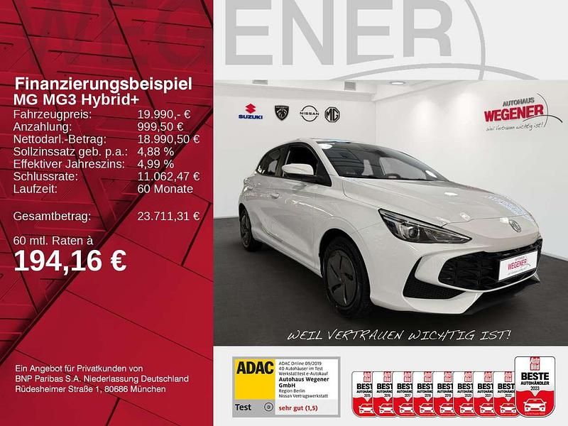 Gebraucht MG MG3 194 PS (142 kW) 2024 Dover white Kleinwagen