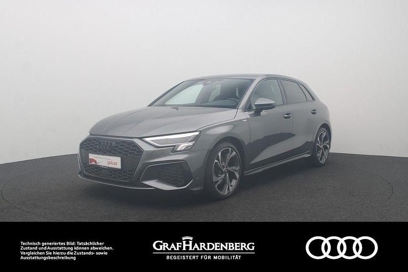 Grau Gebraucht 2023 Audi A3 Sportback S-Line Limousine | 28.980 € (Etwas zu teuer) - Bild 1/4