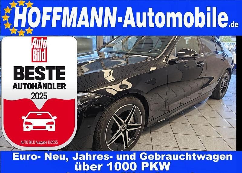Obsidianschwarzmet. Gebraucht 2024 Mercedes C200 AMG Limousine | 41.500 € (Teuer) - Bild 1/4