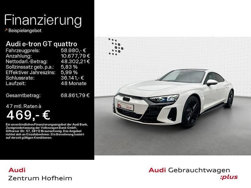 Gebraucht Audi e-tron GT quattro Sport 350 kW (476 PS) 2023 Weiß Limousine