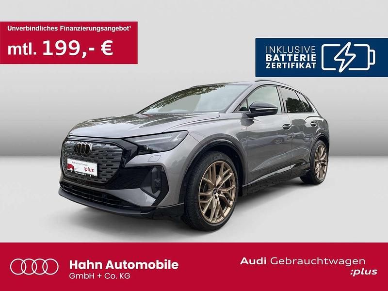 Grau Gebraucht 2022 Audi Q4 e-tron Ambiente SUV | 38.490 € (Etwas zu teuer) - Bild 1/3