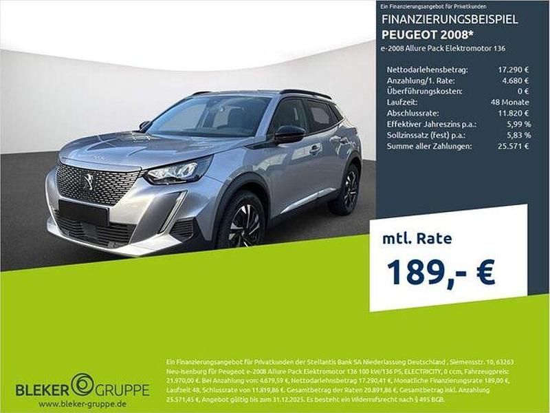 Lack grau artense/typ aussenverkleidung metalliclackierung Gebraucht 2023 Peugeot e-2008 Allure SUV | 21.970 € (Fairer Preis) - Bild 1/3