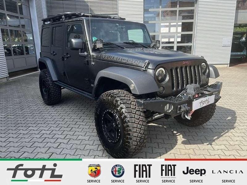 Schwarz Gebraucht 2018 Jeep Wrangler Unlimited Rubicon SUV | 46.990 € (Teuer) - Bild 1/4