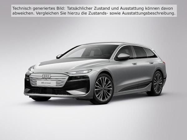 Schwarz (mythosschwarz metallic) Gebraucht 2025 Audi A6 e-tron S-Line Kombi | 74.901 € (Guter Preis) - Bild 1/4