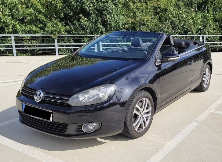 Schwarz Gebraucht 2013 VW Golf Cabriolet Cabrio | 9.990 € (Guter Preis) - Bild 1/4