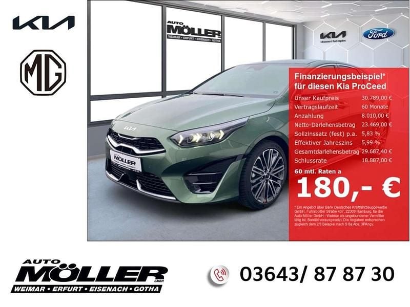 Experience grün metallic Neu 2025 Kia ProCeed GT-Line Kleinwagen | 29.789 € (Fairer Preis) - Bild 1/4