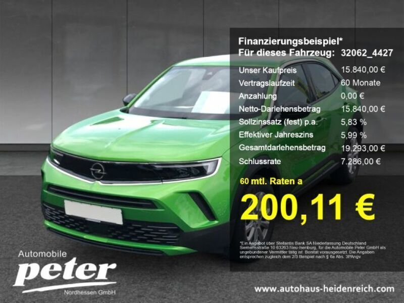 Matcha grün (metallic) Gebraucht 2021 Opel Mokka-e SUV | 15.839 € (Superpreis) - Bild 1/4