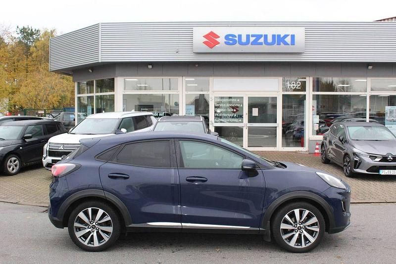 Blau Gebraucht 2021 Ford Puma Titanium X Limousine | 16.550 € (Fairer Preis) - Bild 1/4