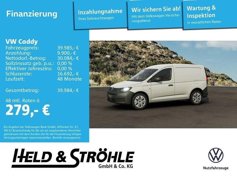 Neu VW Caddy 116 PS (85 kW) 2025 Candyweiß Van / Kleinbus