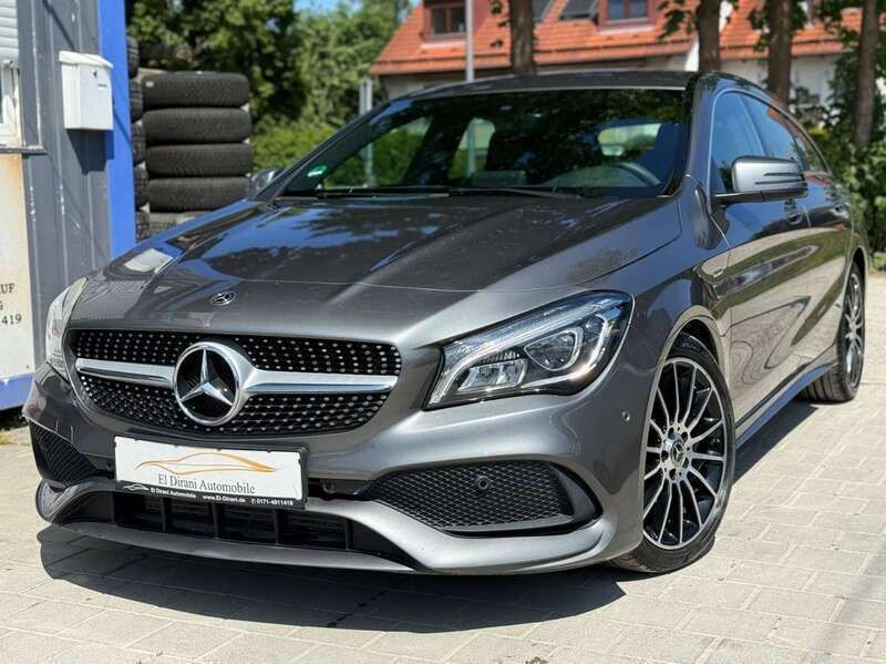 Mountaingrau met. Gebraucht 2018 Mercedes CLA200 AMG Kombi | 17.490 € (Guter Preis) - Bild 1/4