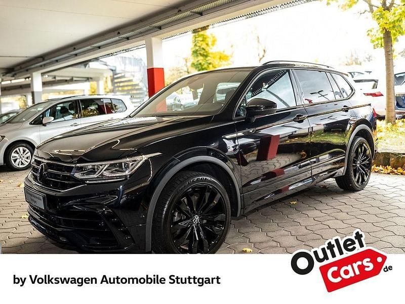 Schwarz Gebraucht 2022 VW Tiguan Allspace R-line SUV | 29.330 € (Guter Preis) - Bild 1/4
