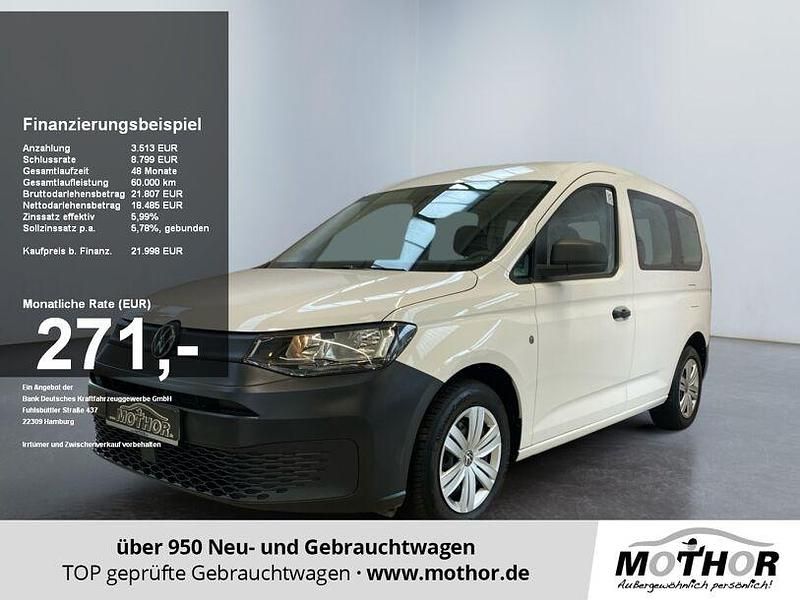 Candyweiß Gebraucht 2021 VW Caddy Basis Van / Kleinbus | 21.290 € (Guter Preis) - Bild 1/4