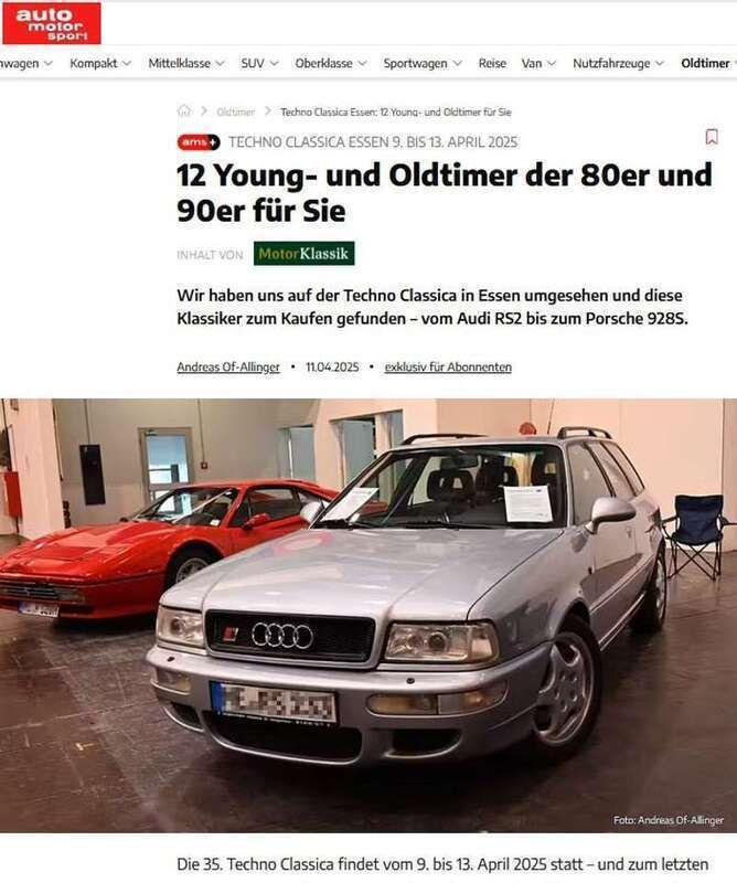 Silber Gebraucht 1995 Audi RS2 Sport Kombi | 58.000 € - Bild 1/4