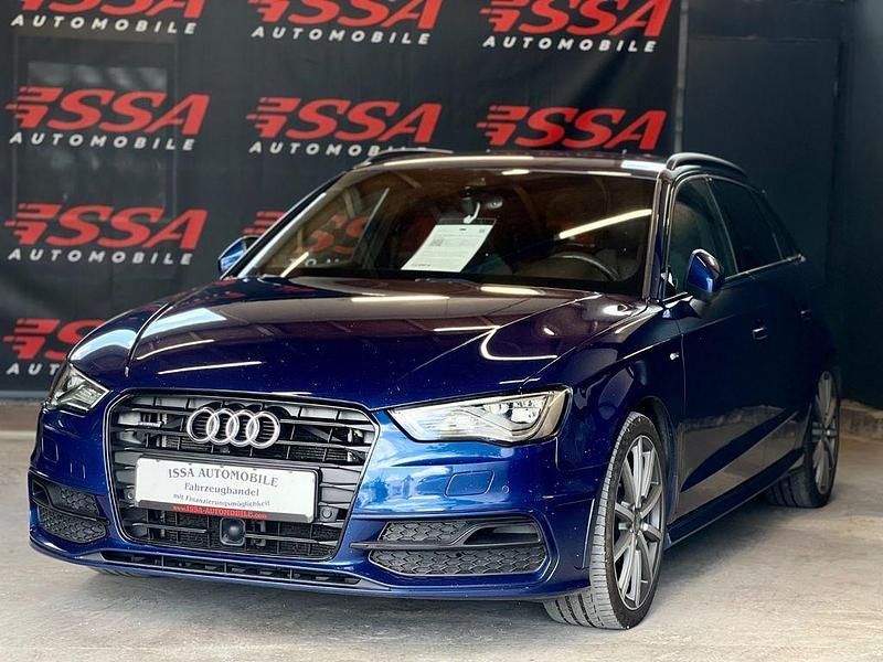 Blau Gebraucht 2014 Audi A3 Sportback S-line plus Limousine | 13.990 € (Fairer Preis) - Bild 1/4