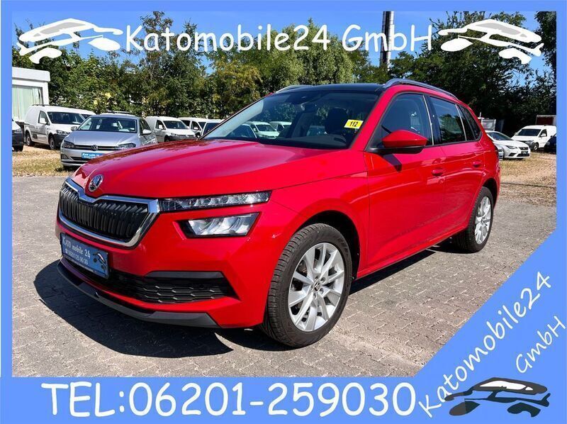 Velvet rot metallic Gebraucht 2021 Skoda Kamiq Style SUV | 12.850 € (Fairer Preis) - Bild 1/4