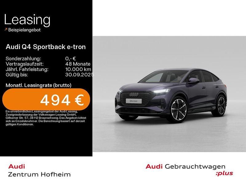 Violett Gebraucht 2025 Audi Q4 Sportback e-tron S-Line SUV | 53.990 € - Bild 1/3