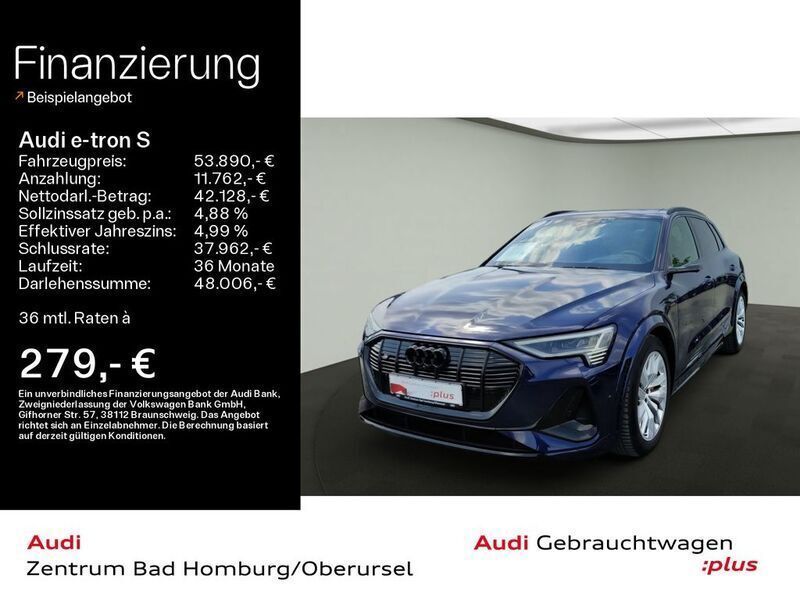 Blau Gebraucht 2021 Audi e-tron Sport SUV | 53.890 € (Teuer) - Bild 1/4