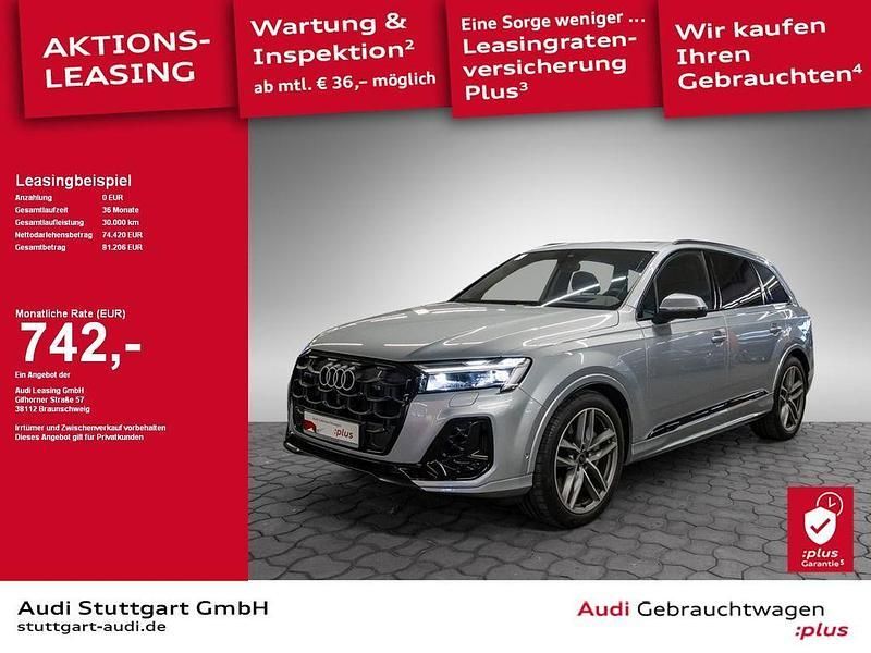 Satellitsilber metallic Gebraucht 2024 Audi Q7 S-Line SUV | 80.920 € (Fairer Preis) - Bild 1/2