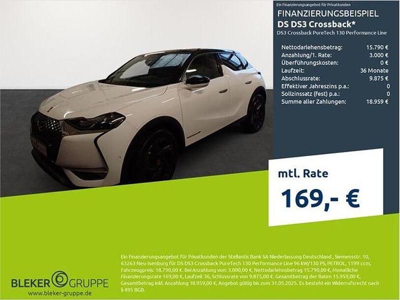 Polar weiß Gebraucht 2021 DS Automobiles DS3 Crossback Performance SUV | 18.790 € (Fairer Preis) - Bild 1/3