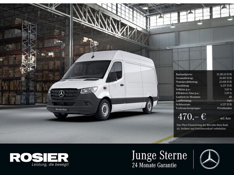 Weiss / arktikweiss Gebraucht 2022 Mercedes Sprinter Van | 31.285 € (Guter Preis) - Bild 1/4