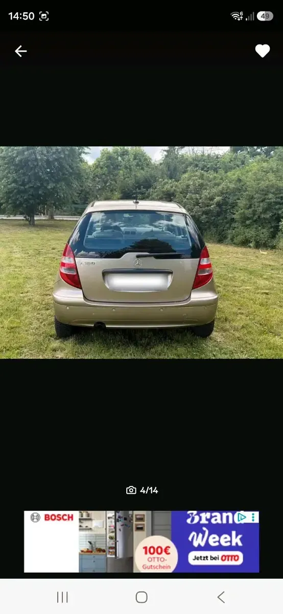 Gebraucht Mercedes A150 95 PS (69 kW) 2006 Braun Kleinwagen