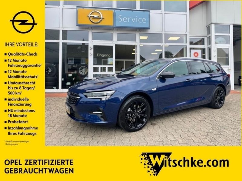 Blau / nautic blue met (059p) Gebraucht 2020 Opel Insignia Business Elegance Kombi | 26.790 € (Teuer) - Bild 1/4