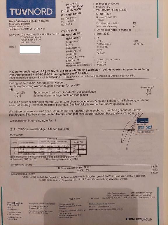 Gebraucht Opel Zafira Family 125 PS (91 kW) 2014 Blau Van / Kleinbus