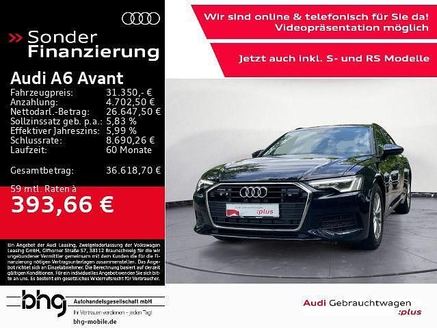 Blau Gebraucht 2022 Audi A6 Basis Kombi | 31.350 € (Fairer Preis) - Bild 1/4
