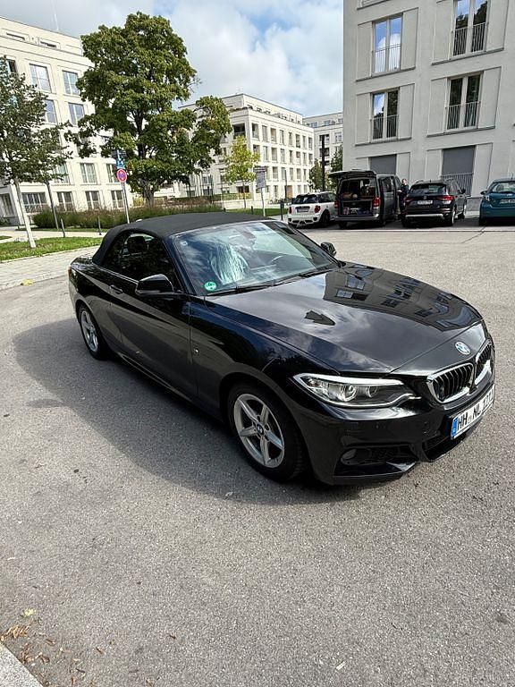 Schwarz Gebraucht 2017 BMW 218 M Sport Cabrio | 18.500 € (Fairer Preis) - Bild 1/4